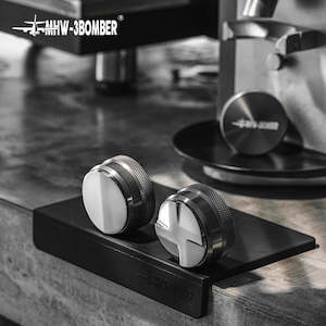 Coffee Tampers: 51/53/58mm Coffee Distributor and Espresso Tamper Professional Tamping Mat and Brush Set