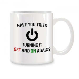 Cups Mugs: Have You Tried Turning It Off And On Again Mugs For Computer Nerd Gifts Coffee Ceramic Cups 325ml