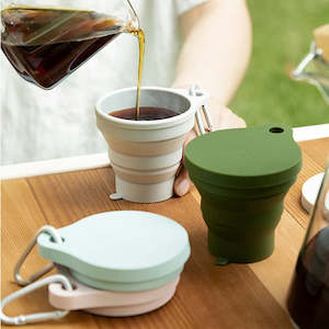 Cups Mugs: 150ML Folding Cup Mini Retractable Cup Silicone Portable Teacup Travel Coffee Telescopic Mug