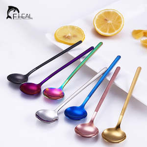 FHEAL 1pc Coffee Scoops Stainless Steel Simple Design Tea Coffee Spoon Coffeewar&hellip;