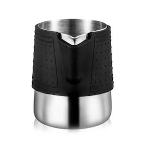 Coffee Tampers: 350Ml Stainless Steel Silicone Milk Frothing Pitcher with Lid Espresso Coffee Cappuccino Milk Cream Cup