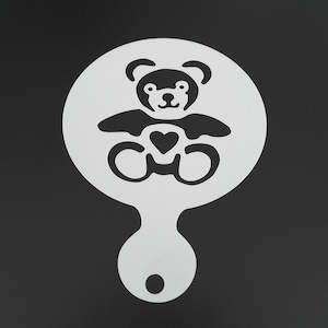 Stencils: 4pcs/set Baby Shower Coffee Art Stencil Cookie Cappuccino Latte Stencils Template Strew Pad Duster