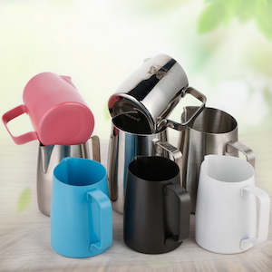Milk Jugs: Stainless Steel Non-Stick Coating Coffee Pitcher Milk Frothing Espresso Coffee Pitcher Jug 450ml