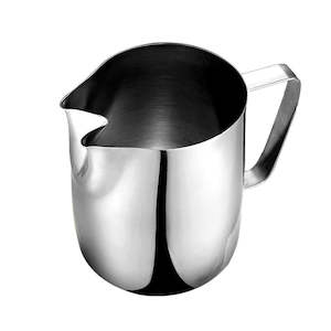 Milk Jugs: Rokene Stainless Steel Coffee Milk Frothing Pitcher with Double Spouts Coffee Pitcher Barista