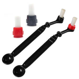 Grinder Brushes: Coffee Machine Brush Cleaner with Spoon 2 in 1, Barista Espresso Machine Brush Replacement Head