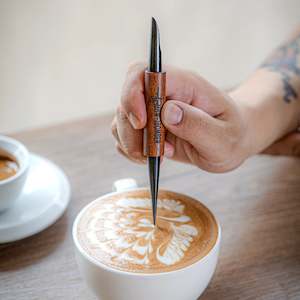 MHW-3BOMBER Coffee Art Pen Set – 1pc or 4pcs Vintage Home Barista Tools for La&hellip;