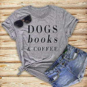 Hillbilly Funny Dogs Book & Coffee Letters Women Vogue Tshirt Plus Size Summer T&hellip;