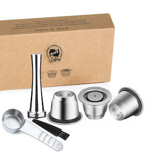 Filters: iCafilas Reusable Stainless Steel Coffee Capsule | Eco-Friendly Pod Filter for Nespresso Machines