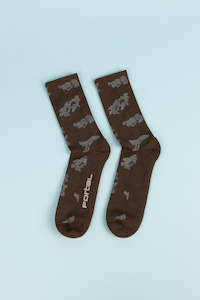Portal Ritual Merino Sock - Slate Black