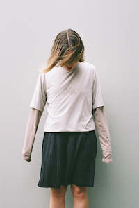 Portal Lateral Peak Tee - Bone White