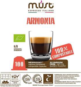 Products: Harmony Blend – 100% Biodegradable Organic Certified Nespresso Compatible – Coffee Pod