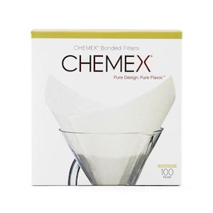 Coffee Filters Paper And Reusable Filters: Chemex 6 Cup Square Filter Papers | x100 | FC-100