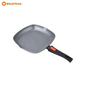 Kitchen: Wildtrak Compact Grill Pan 28cm Non Stick Detach Handle