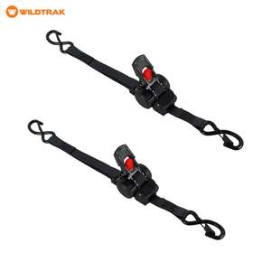 Wildtrak 2Pk Heavy-duty Retractable Ratchet Tie Down Strap 3.5m x 25mm
