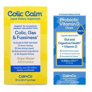 Colic Calm Herbal & Probiotic Drops – Infant Bundle