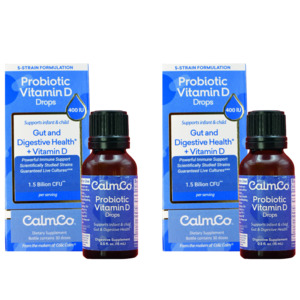 2-Pack Infant Probiotic Vitamin D Drops from Colic Calm