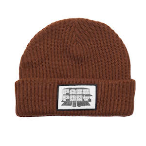 Headwear: PASSPORT - SHIPPIN STEEL BEANIE - CHOC OSFA