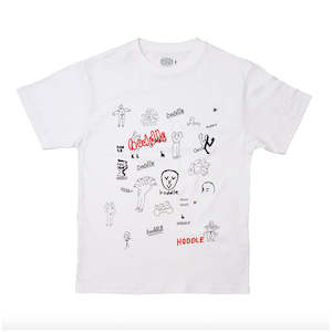 Hoddle: Hoddle Skateboards - Medusa Tee - White
