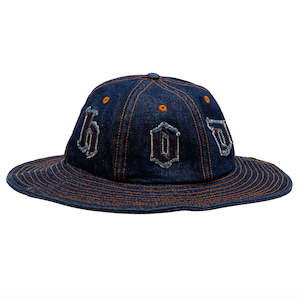 Hoddle: Hoddle Skateboards - Denim Bucket Hat Indigo Wash Denim