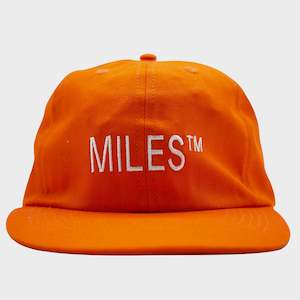 Miles Griptape: Miles Logo Hit 6 Panel Hat Safety Orange
