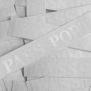 B2b Express: PASSPORT - STICKERS - WHITE