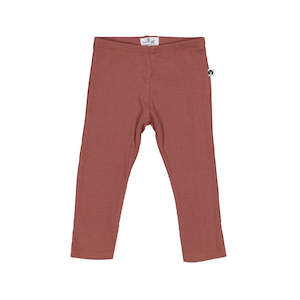 Burrow And Be: Rib Leggings [Colour: Clay]
