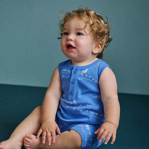 Childrens Clothing: Camper suit - CURIOUS CROCODILES REEF PRINT