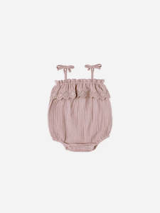Rylee Cru: Ruffle Romper - Mauve