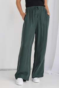Re Union: Riverside Forest Luxury Blend Pull On Wideleg Pants