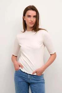 Karen By Simonsen: Candace Short sleeve - Egret