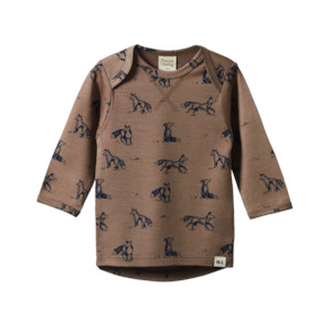 Nature Baby: Merino essential tee - Foxy print