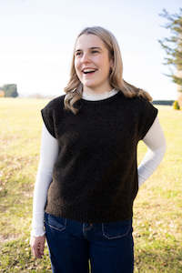 Coats: Serene vest - Brown Marl