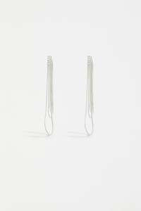 LANS DROP EARRING - Silver