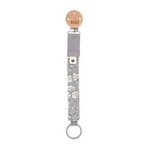 Bibs: Liberty Pacifier Clip - Capel/Fossil Grey