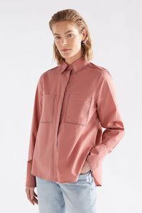 Coats: Salli Shirt- Clay Pink