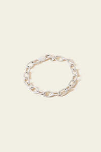 Heritage Round Link Chain Bracelet - Sterling silver