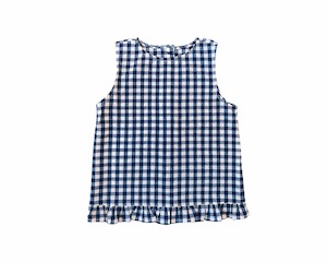 Jubee Co: Bonnie cami top - Navy/White Gingham