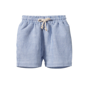 Children: James Short Linen - Blue Stripe