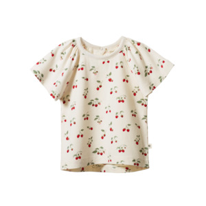 Nature Baby: Faye Tee Strawberry Blush Print