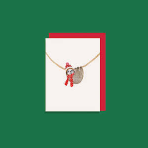 Christmas Sloth - Card