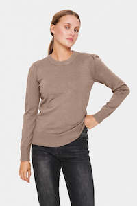 Saint Tropez: Mila Pullover knit Natural