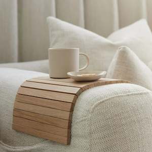 Arm Chair Side Rest - Natural oak