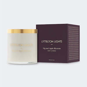 Lyttelton Lights: Fig & Apple Blossom Candle Large