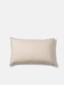 Cushion Covers: Chambray Linen Pillowcase Pair - Oatmeal