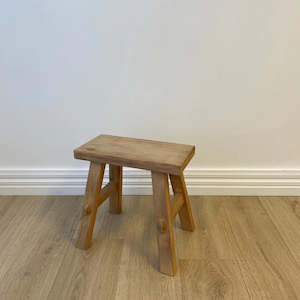Furniture: SMALL RECLAIMED WOOD BENCH- Natural
