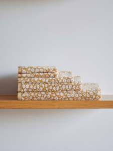 Towels: Forget Me Not Cotton Bath Towel Range - Citron