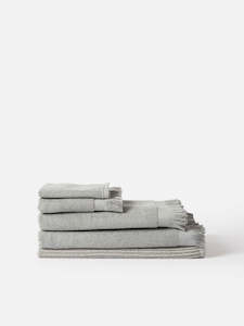 Ribbed Bath Towel Range - Puddle