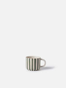 Mugs: Paloma Coffee Cup - Natural/Ivy