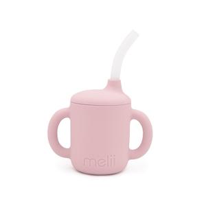 Subo: Melii 3 in 1 Silicone Training Cup - Pink