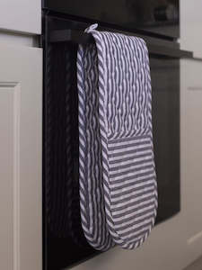 Classic Stripe Oven Glove - Navy/White